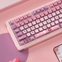 Angel Devil Sheep 104+12 Clear PC+PBT Dye-subbed Pudding Jelly Keycaps Set ASA Profile Mechanical Keyboard